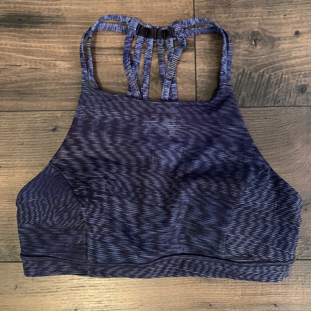 Strappy high neck lululemon sports bra